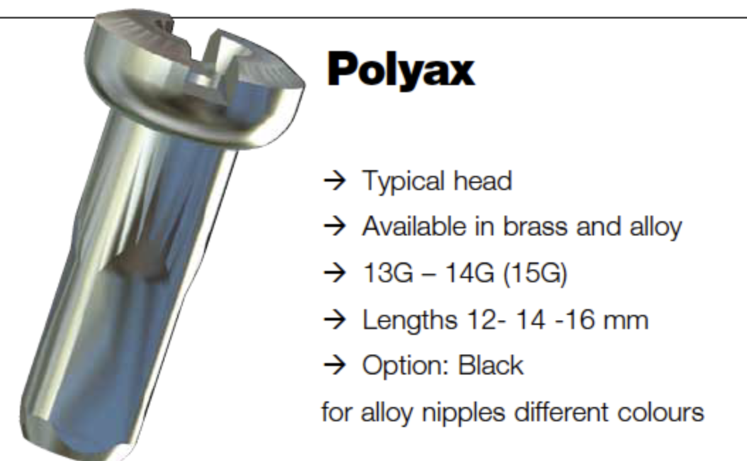 SIL Bag/100-14G-R1 Sapim Brass Polyax Nipple 14G/12mm